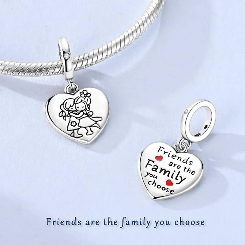 SOUTHPLUS Charms ciondolo in argento Sterling 925 con zirconi 5A con scatola regalo, adatto per bracciali con charm europei, gioiello regalo per donne e ragazze, Piccolo, Zirconia cubica - immagine 2