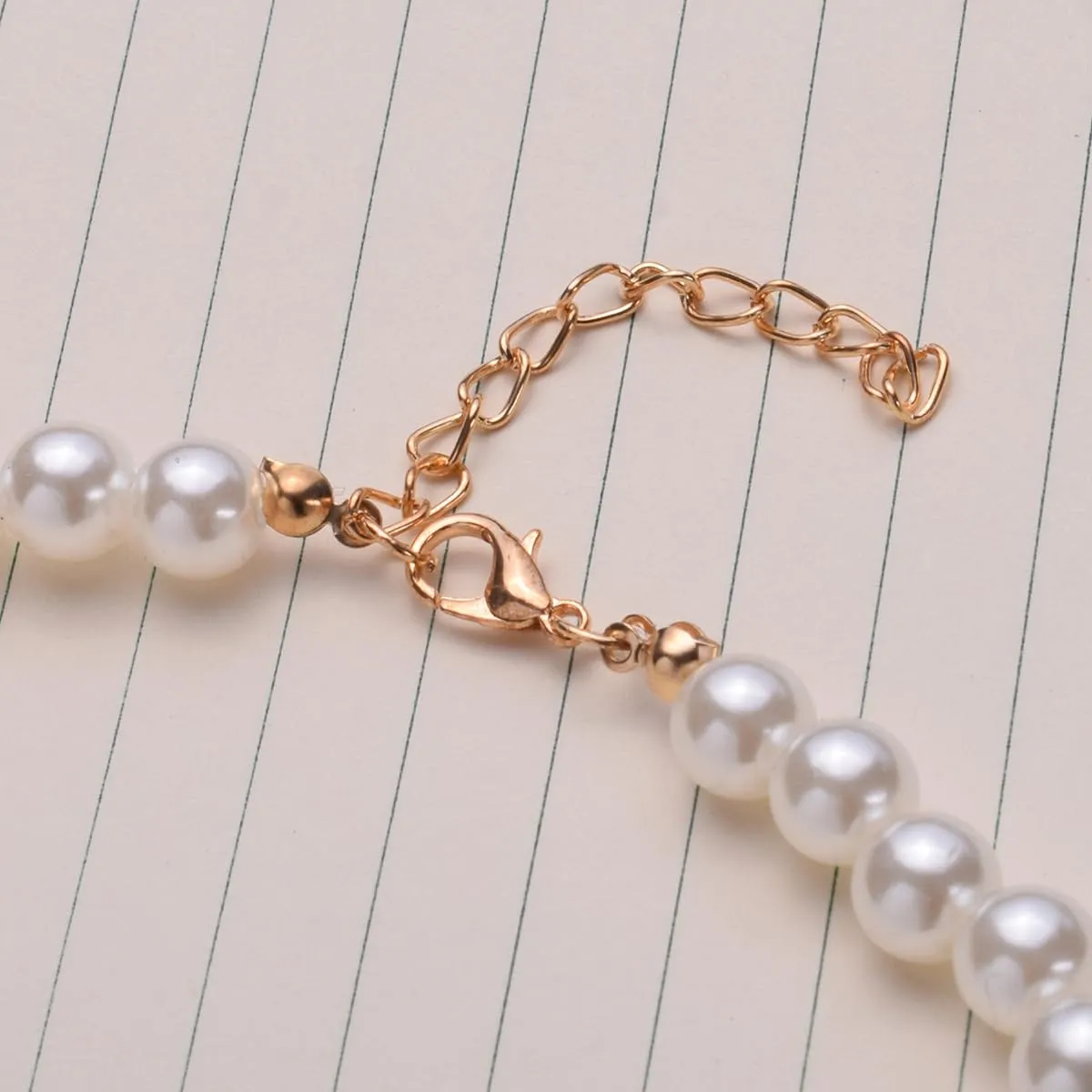 GRACEART Anne Bolena Faux Perla Collana Vittoria (style01) - immagine 5