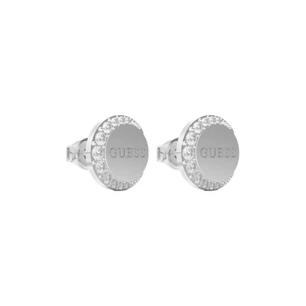 GUESS Orecchini Donna Acciaio Inossidabile Argento Luna - immagine 2