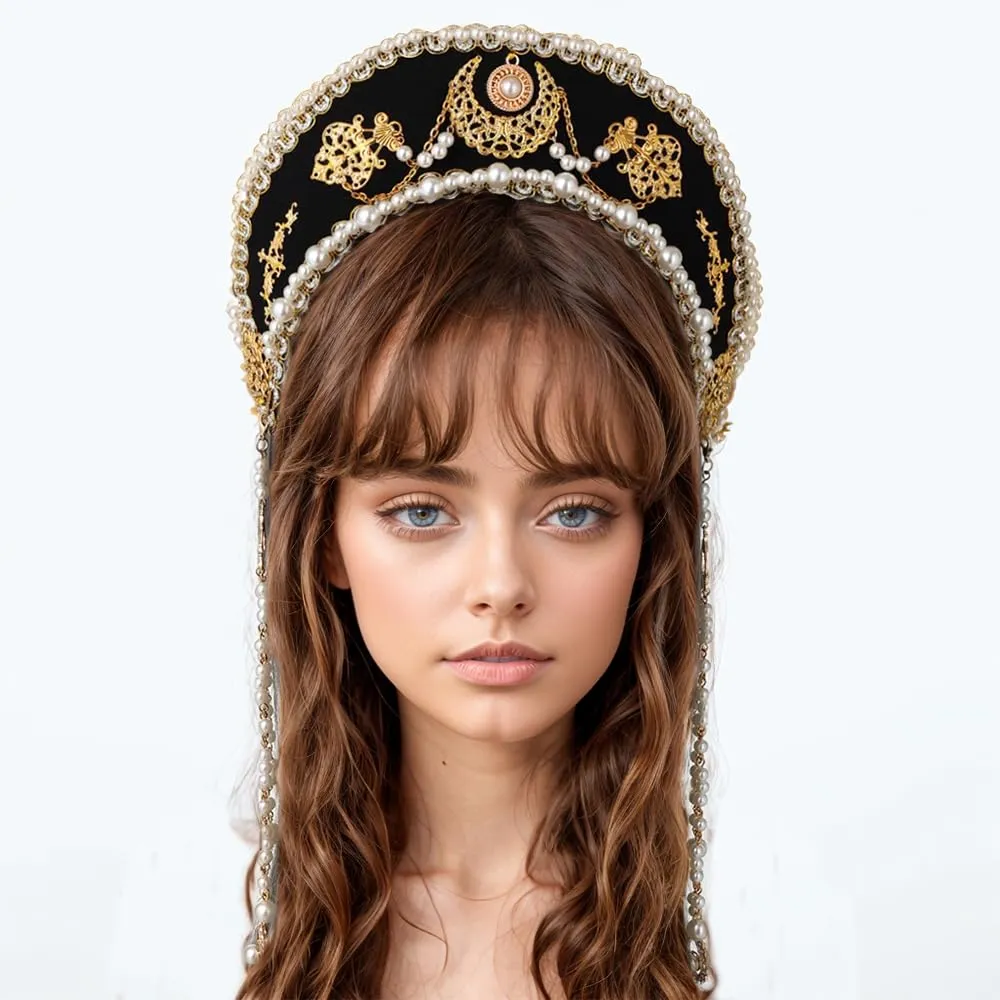 GRACEART Collana con perle artificiali Anne Boleyn, M - immagine 3