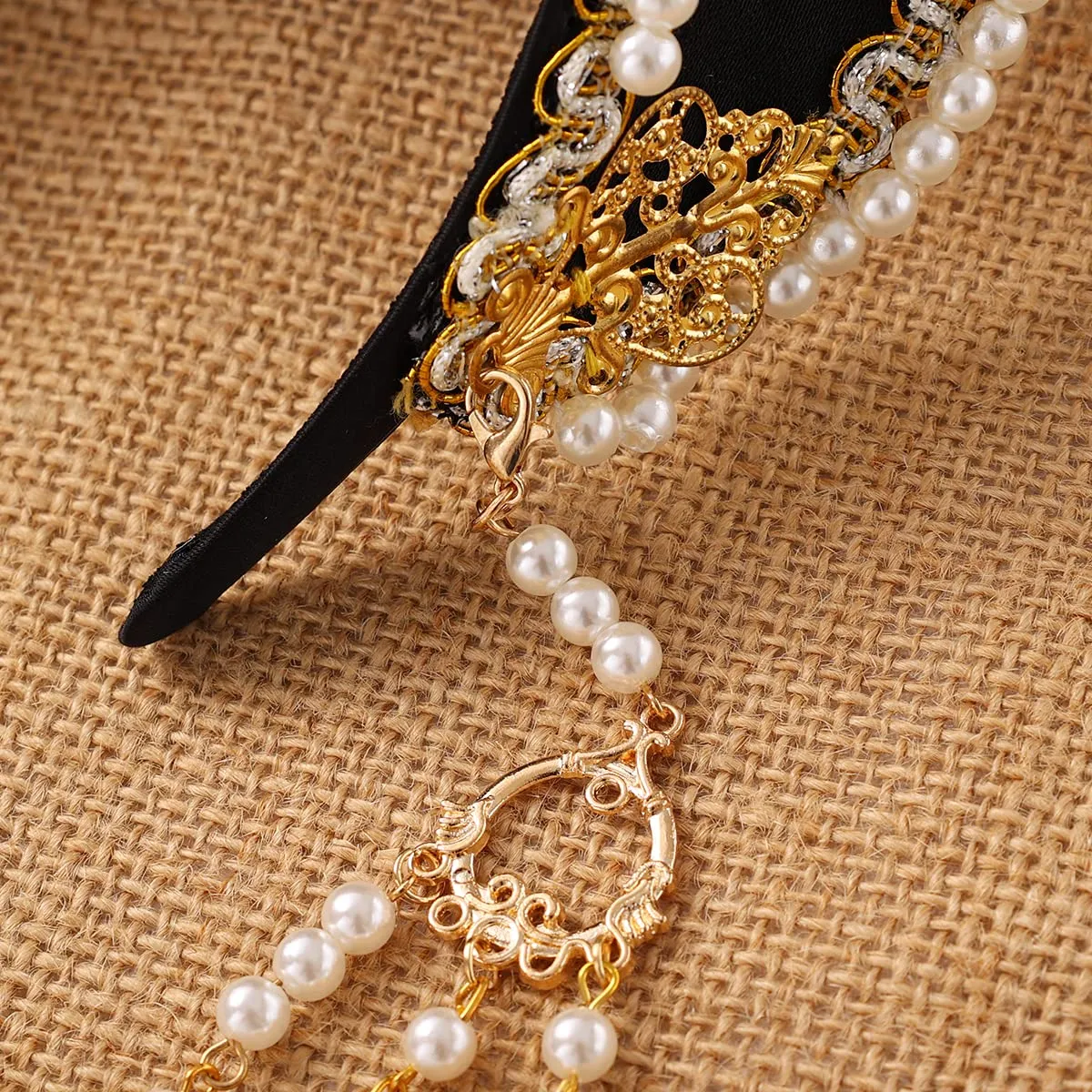 GRACEART Collana con perle artificiali Anne Boleyn, M - immagine 4