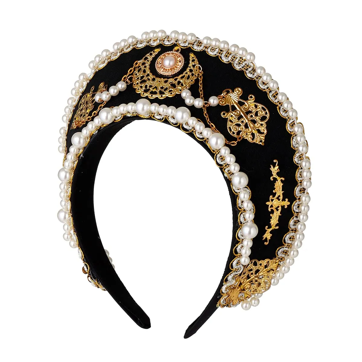 GRACEART Collana con perle artificiali Anne Boleyn, M - immagine 5