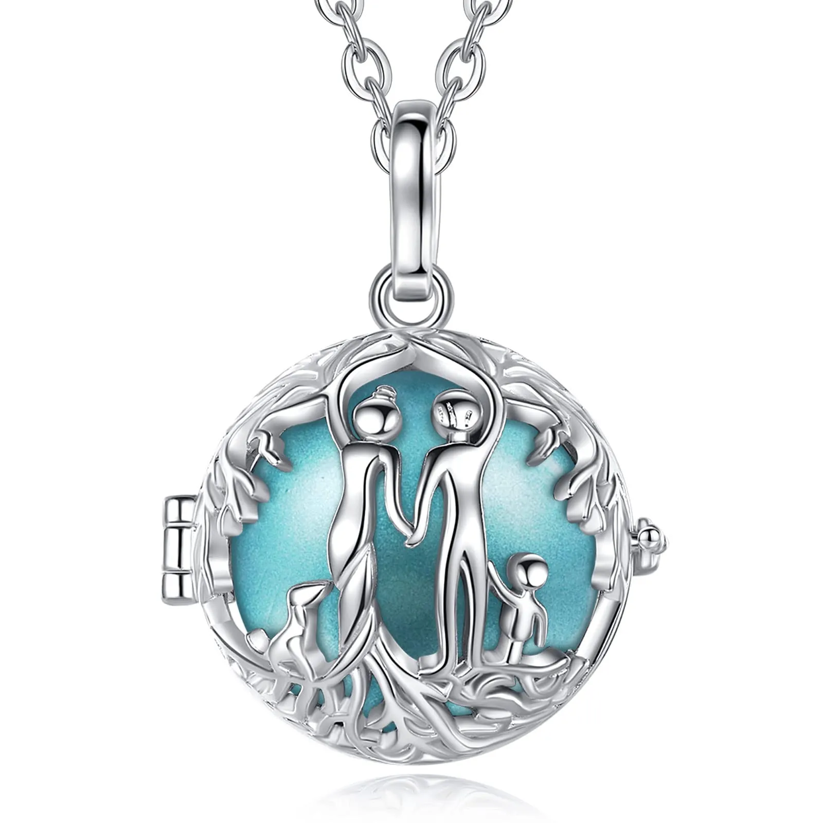 CELESTIA Chiama Angeli Gravidanza Richiamo degli Angeli Collana Albero Della Vita Maternita Regalo per Neo Mamme, 2 Catene - immagine 1