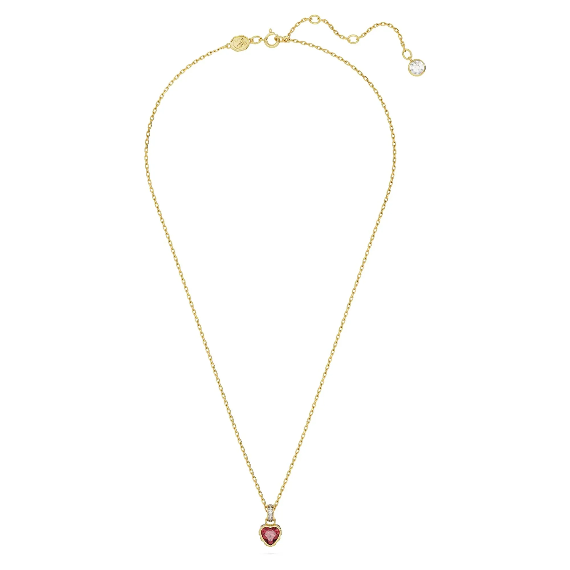 Swarovski Pendente Stilla, Cuore, Rosso, Placcato color oro - immagine 3