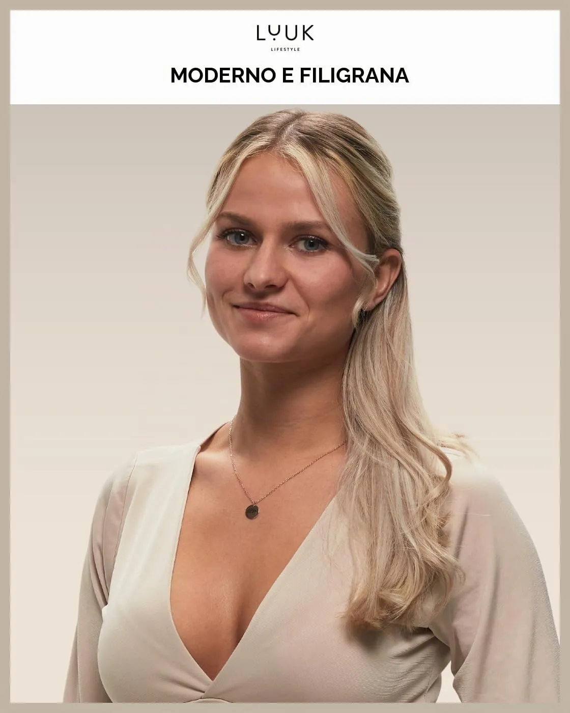 LUUK LIFESTYLE Collana in acciaio inossidabile con simbolo dell’arcobaleno, idea regalo per lei, 50 cm, simbolo di fortuna, oro rosa - immagine 2