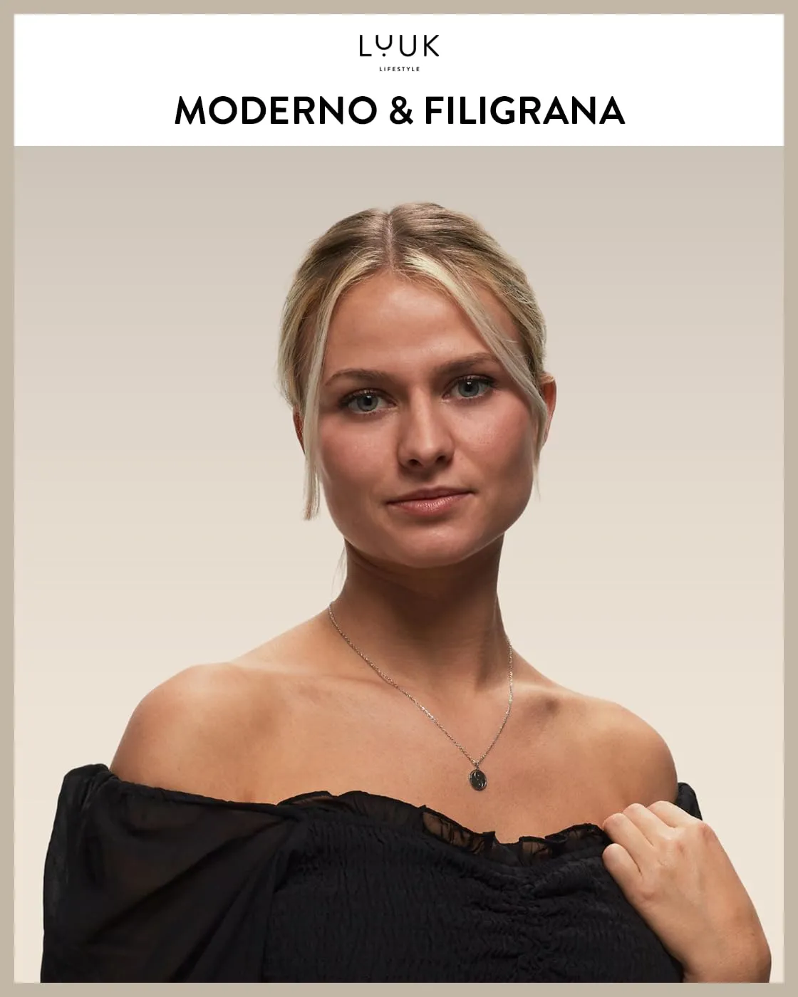 LUUK LIFESTYLE Collana da donna in acciaio inossidabile con ciondolo Yin Yang, simbolo cinese di armonia e connessione, 50 cm regolabili, argento - immagine 2