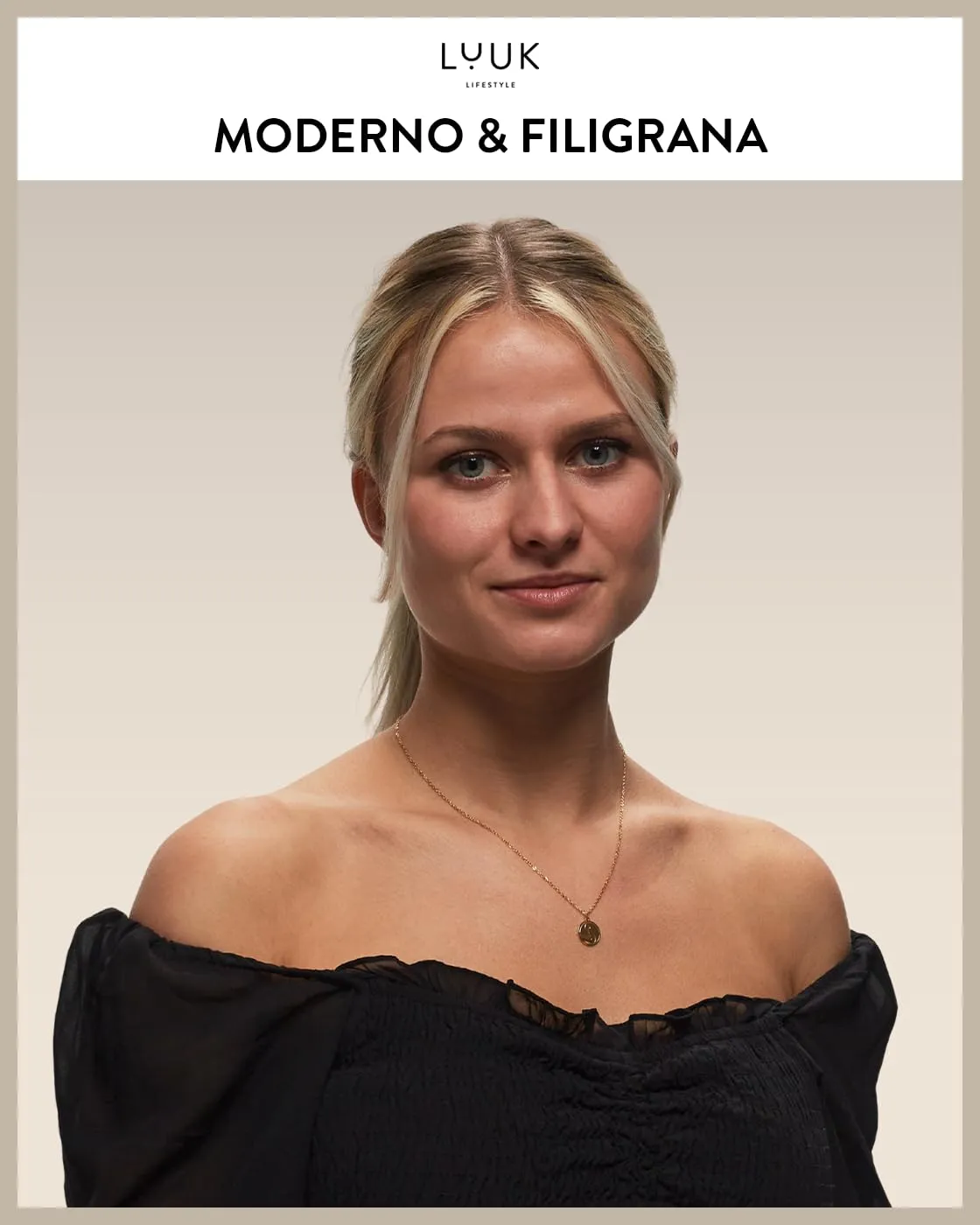 LUUK LIFESTYLE Collana con ciondolo a forma di moneta Yin Yang, lunghezza regolabile, 50 cm, portafortuna cinese, acciaio inossidabile, oro - immagine 2
