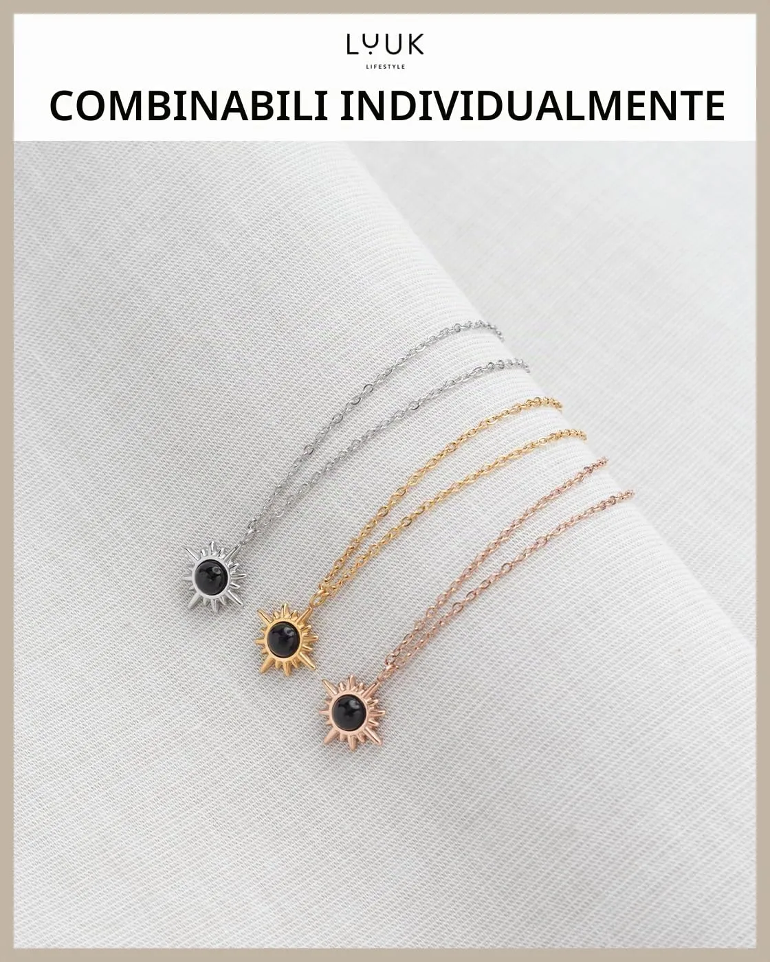 LUUK LIFESTYLE Collana con Ciondolo Stella Polare in Acciaio Inossidabile e carta HAPPINESS, Gioielli Donna, Amicizia, Amore, Regali per Lei, Madre, Natale, Portafortuna, Argento (50cm c.) - immagine 5