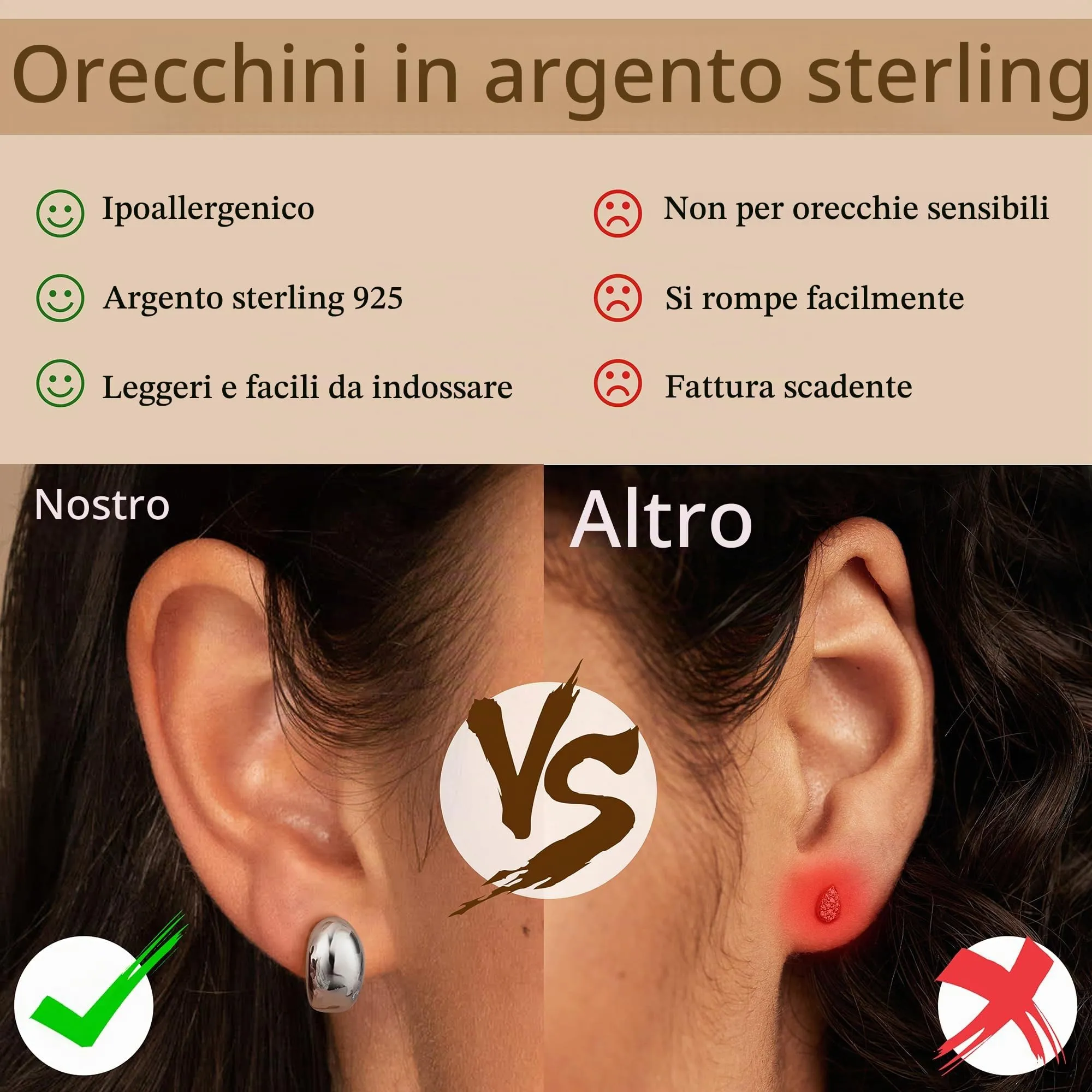 Diamday Orecchini Donna Placcato Orecchini Goccia d'Acqua - immagine 5