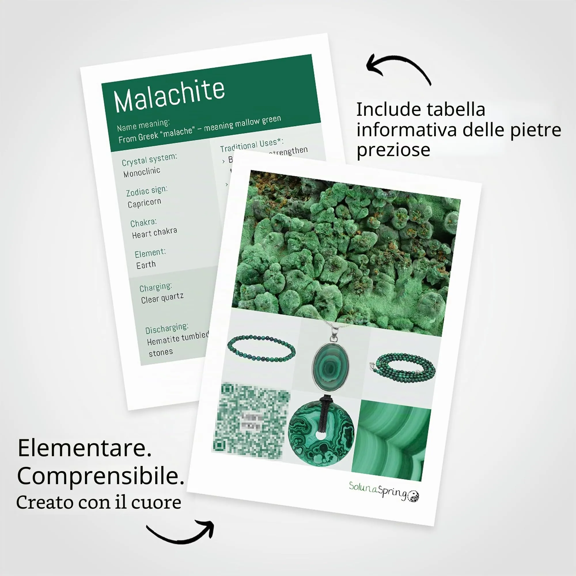 Collana a sfera con pietre preziose + chiusura in argento 925, sfere 4 mm - immagine 4