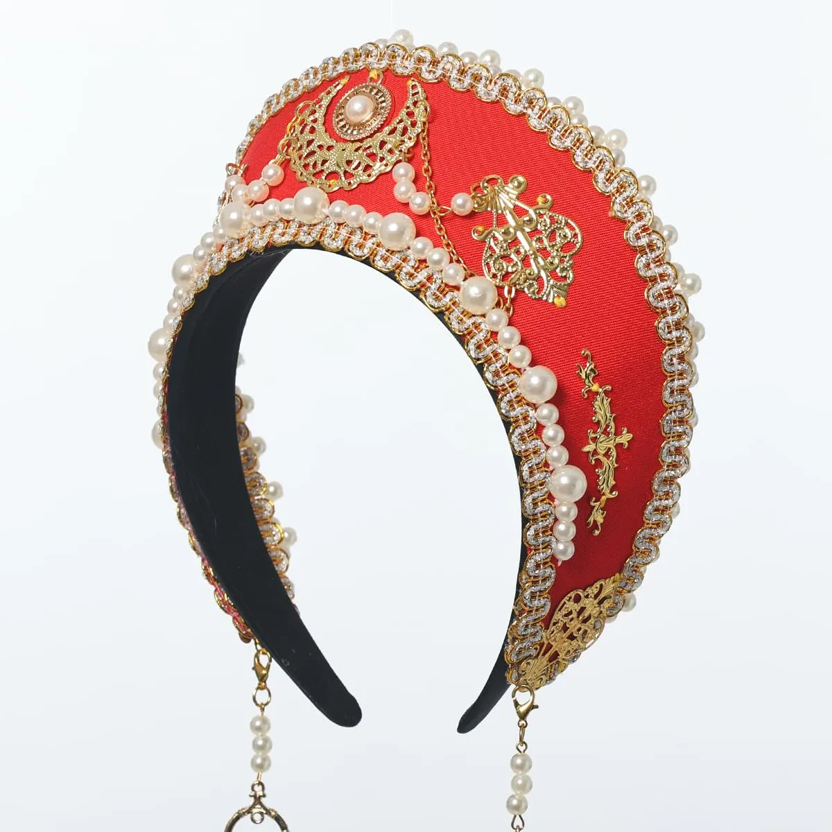 GRACEART - Cappello Elisabettano Anne Boleyn con copricapo Tudor, Corona Hood - immagine 5