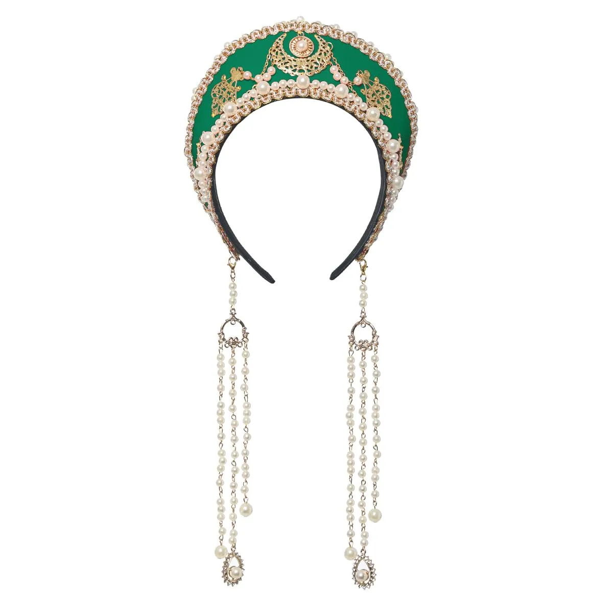 GRACEART Anne Boleyn Cappello elisabettiano Tudor Coronet Hood Hat - immagine 1