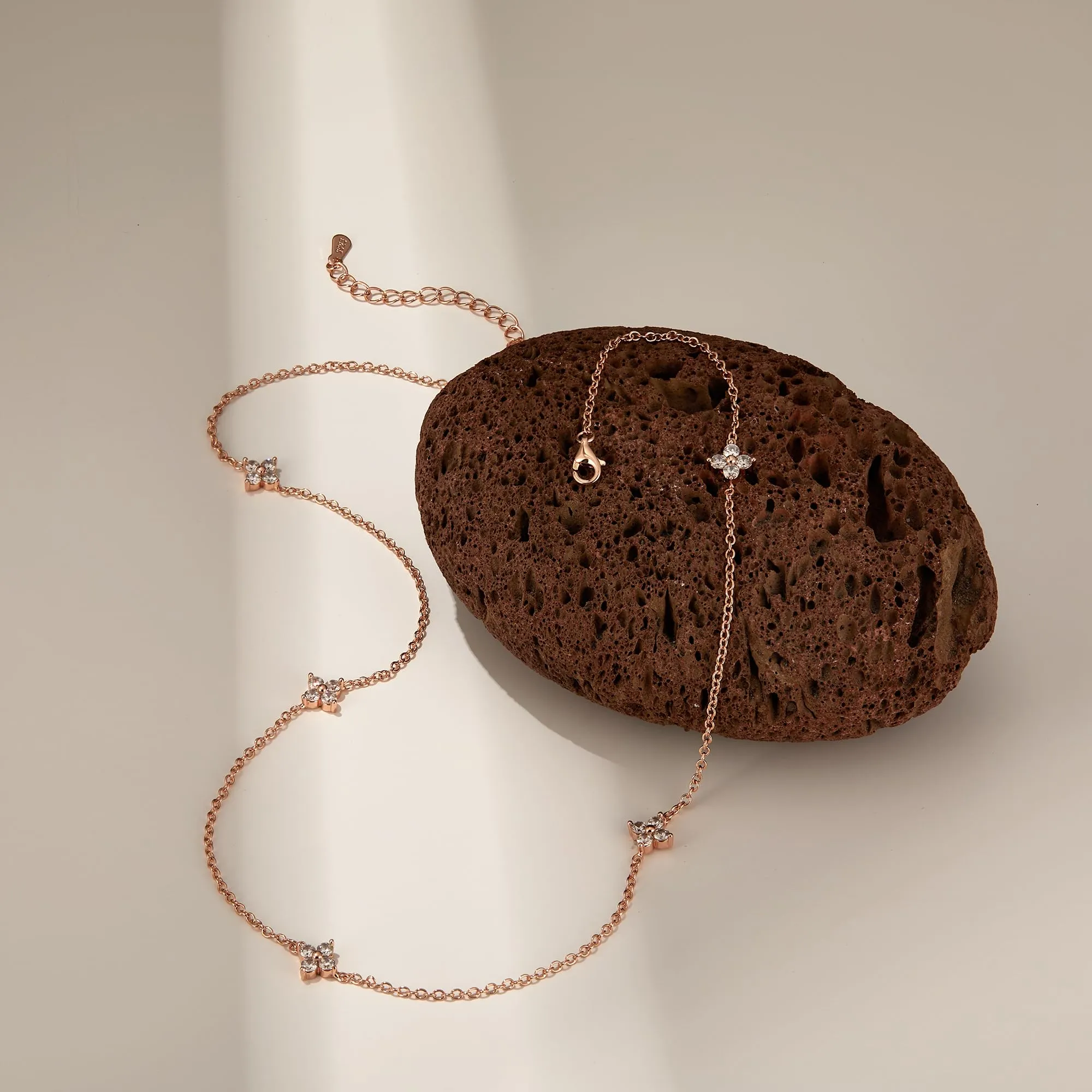 Finrezio Collana Donna con Chiusura in Argento 925 Zircone Cubico - immagine 7