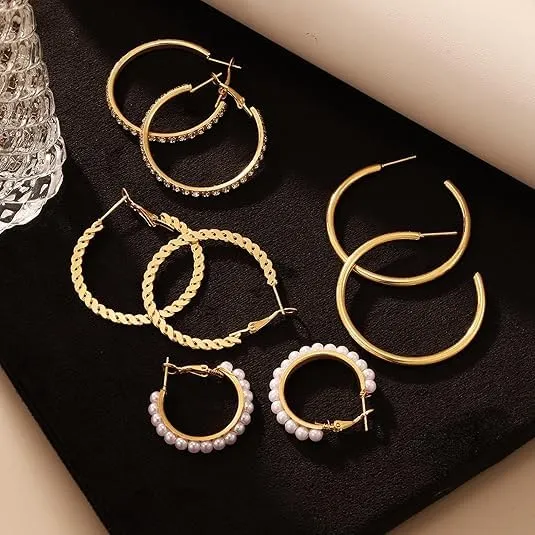 18 Paia Orecchini Oro Donna Set,Orecchini Oro Set,Sets Orecchine Anallergici Donna Oros, Zircone Sintetico Scintillante, Un Gioiello Elegante da Regalare, Perfetto per Mamme, Mogli O Fidanzate/A - immagine 8
