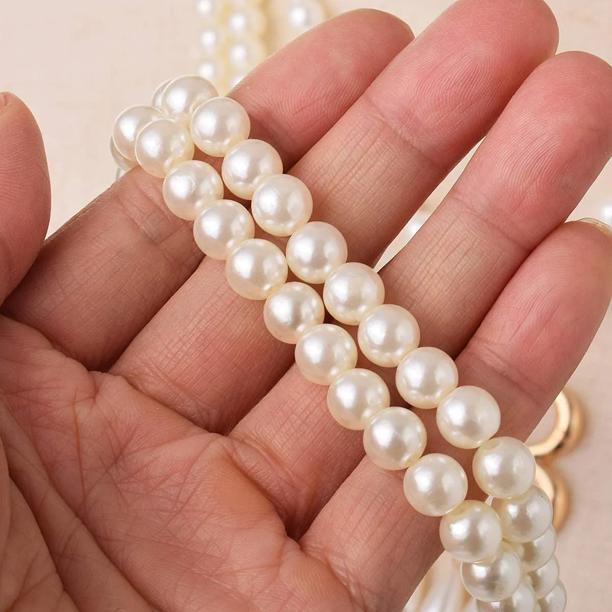 GRACEART Collana di perle finte Anne Boleyn, Taglia unica, Perla, Perla - immagine 5
