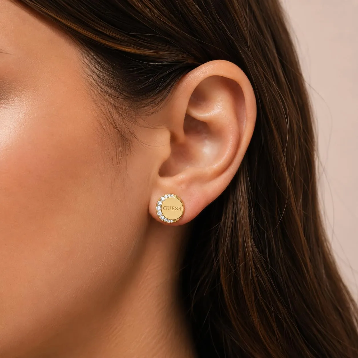 GUESS Orecchini Moon Phases Acciaio Inossidabile Oro - immagine 2