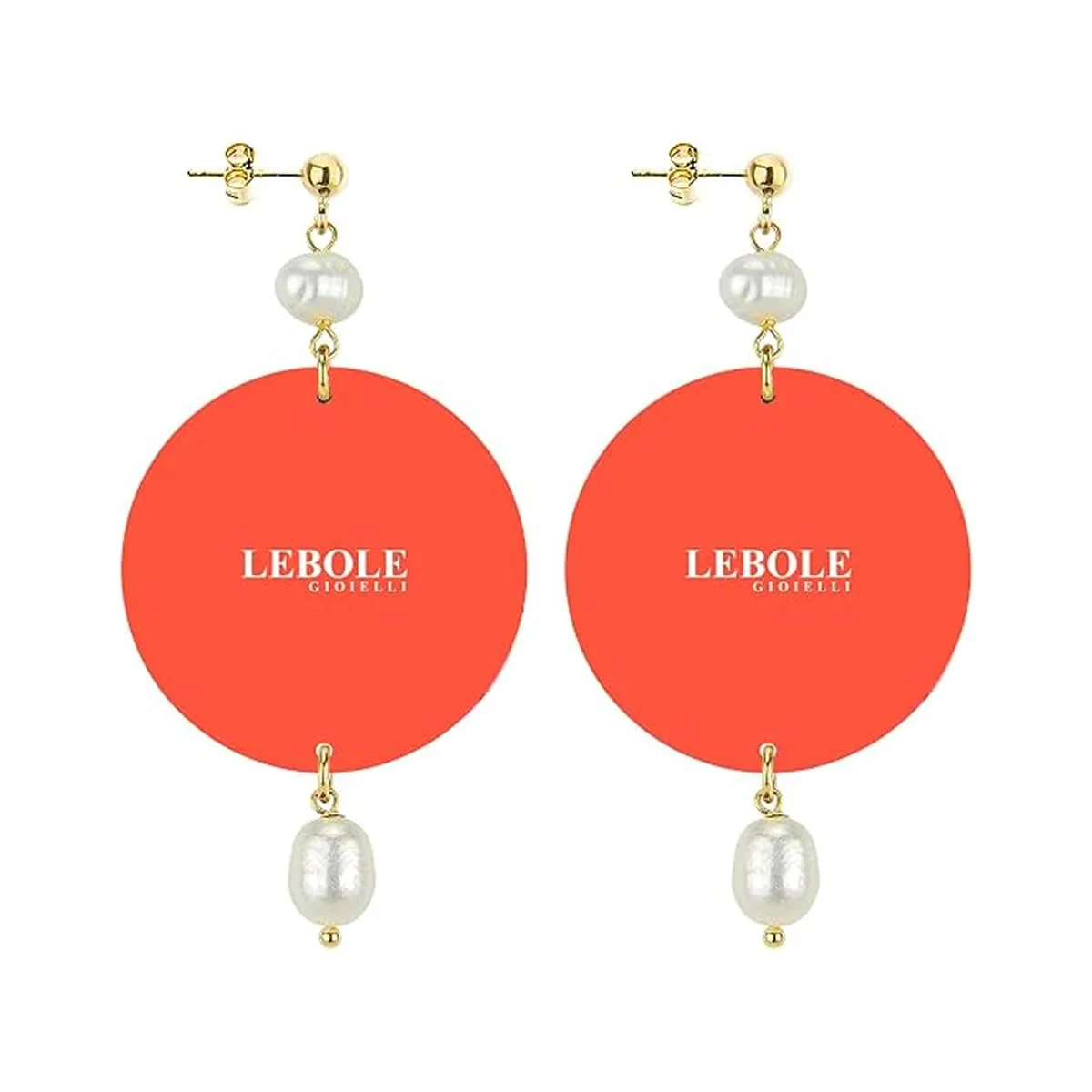 Lebole Orecchini Donna, Orecchini Donna Pendenti Eleganti e Leggeri, in Ottone Galvanizzato Oro con Pietre Naturali, Gioielli Artigianali Made in Italy, Regalo Donna dal Design Esclusivo - immagine 7