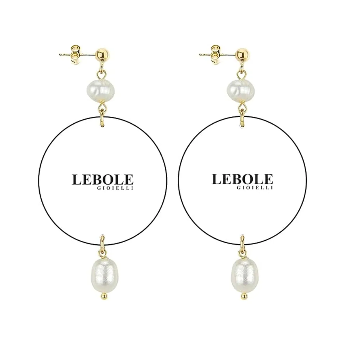 Lebole Orecchini Donna, Orecchini Donna Pendenti Eleganti e Leggeri, in Ottone Galvanizzato Oro con Pietre Naturali, Gioielli Artigianali Made in Italy, Regalo Donna dal Design Esclusivo - immagine 7