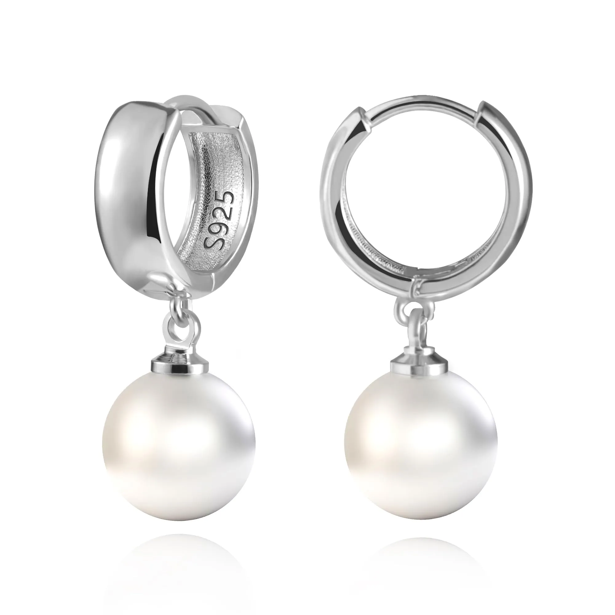 ASH'S CHOICE Orecchini Pendenti Donna Argento Rotonda Perla d'Acqua Dolce - immagine 7