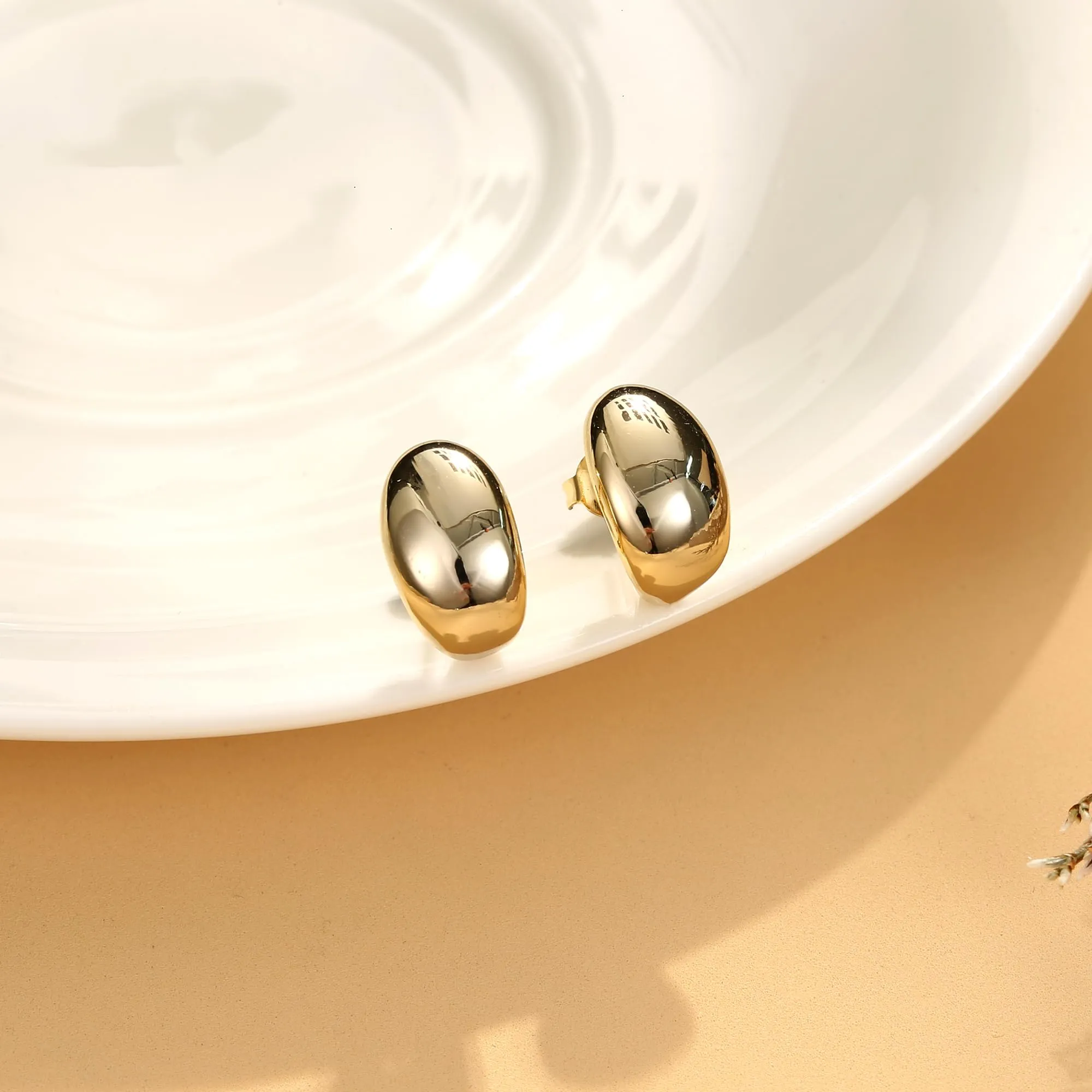 Diamday Orecchini Donna Placcato 14K Orecchini Goccia d'Acqua - immagine 7