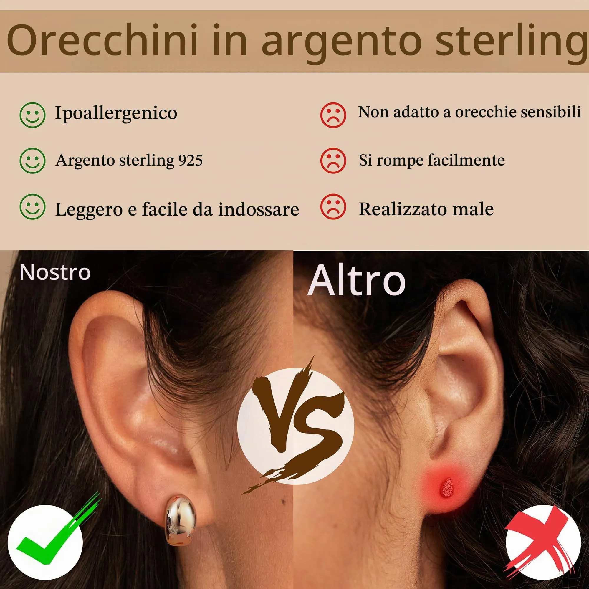 Diamday Orecchini Donna Placcato Rose Orecchini Goccia d'Acqua - immagine 5