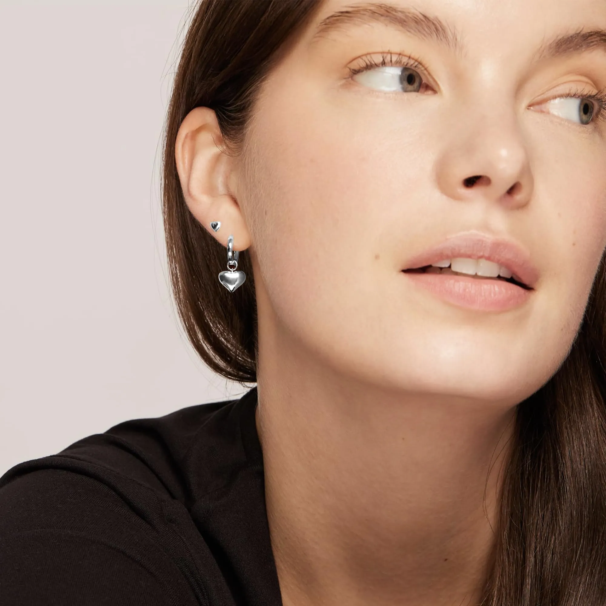 ASH'S CHOICE Orecchini Donna Pendenti Argento Cuore Leverback - immagine 6