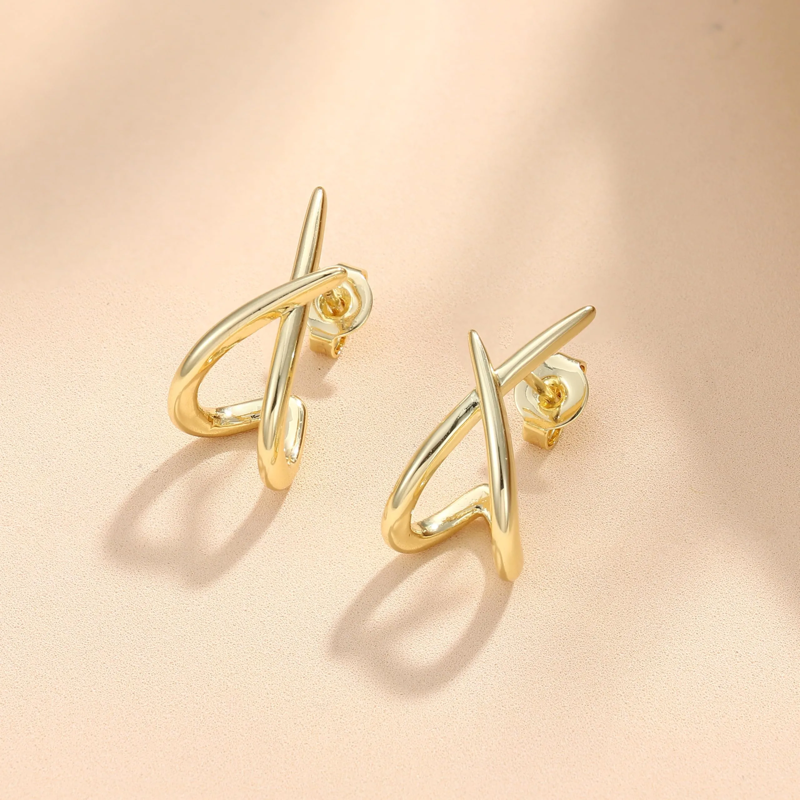 Diamday Orecchini Donna, forma X Orecchini, Agli in argento 925 - immagine 6