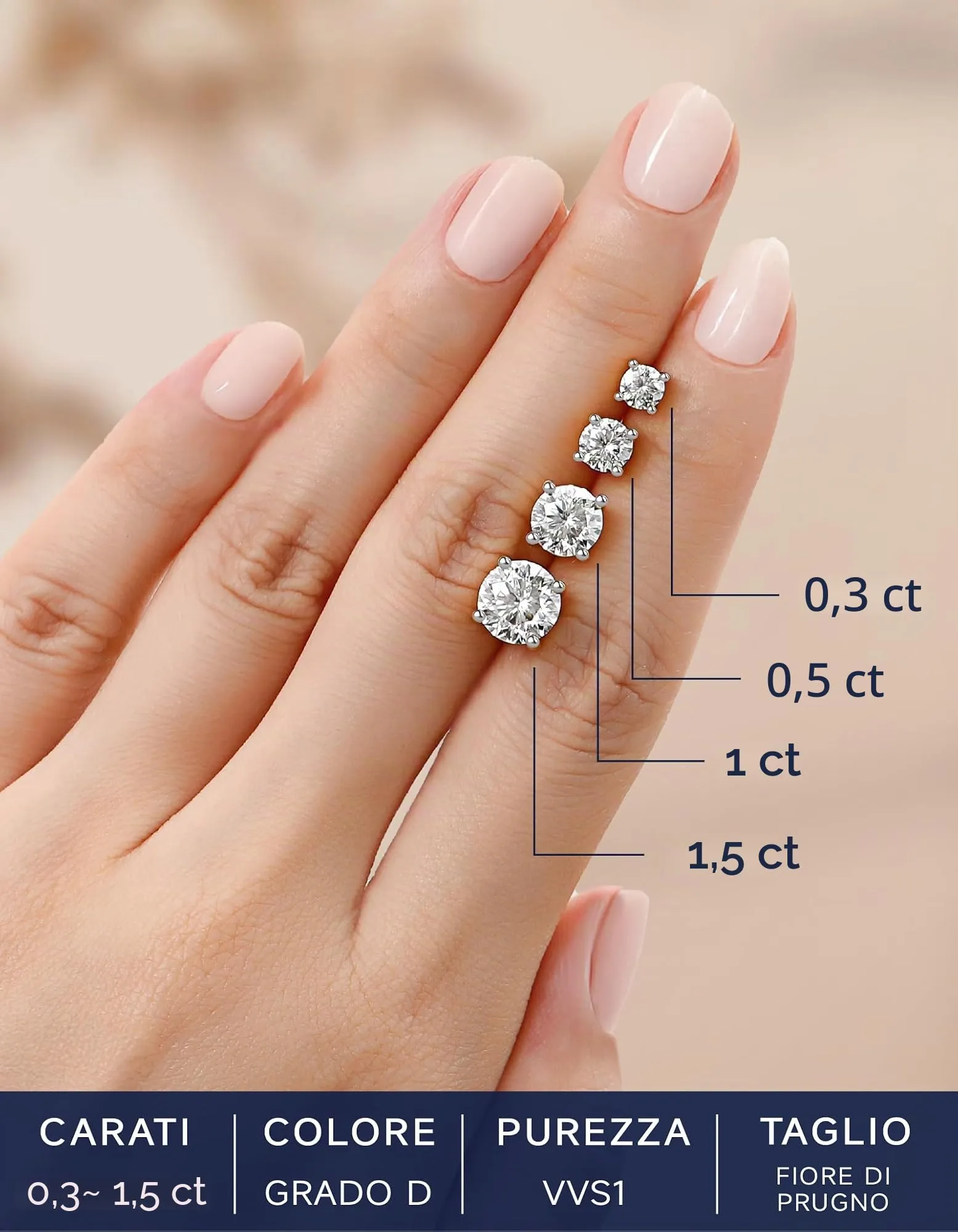 MomentWish Orecchini Moissanite Punto Luce Argento 925 6,5mm Uomo Donna - immagine 5