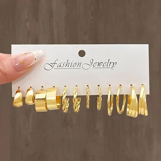 24 Paia Orecchini Oro Donna Set,Orecchini Oro Set,Sets Orecchine Anallergici Donna Oros, Zircone Sintetico Scintillante, Un Gioiello Elegante da Regalare, Perfetto per Mamme, Mogli O Fidanzate/C - immagine 7