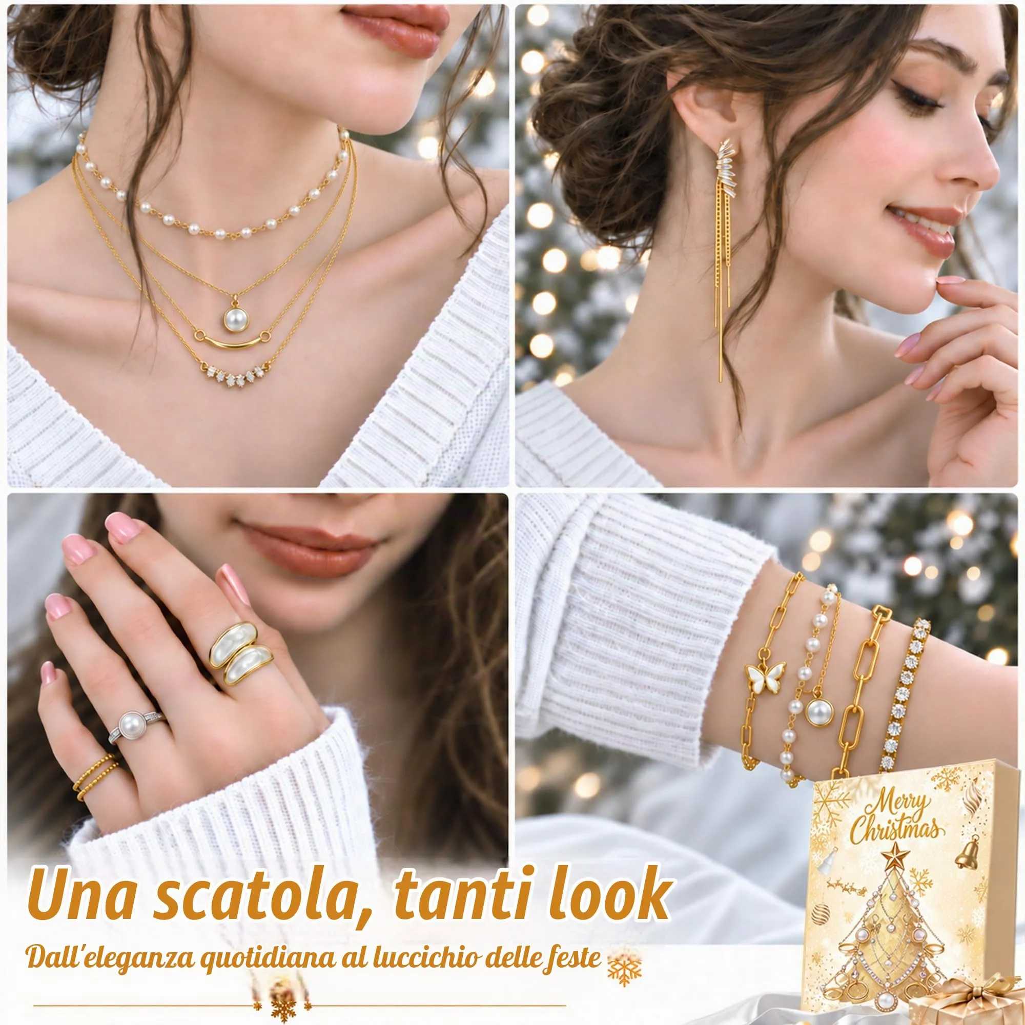Calendario dell'Avvento Gioielli 2026, 24 Sorprese, Regalo di Natale Donna - immagine 6