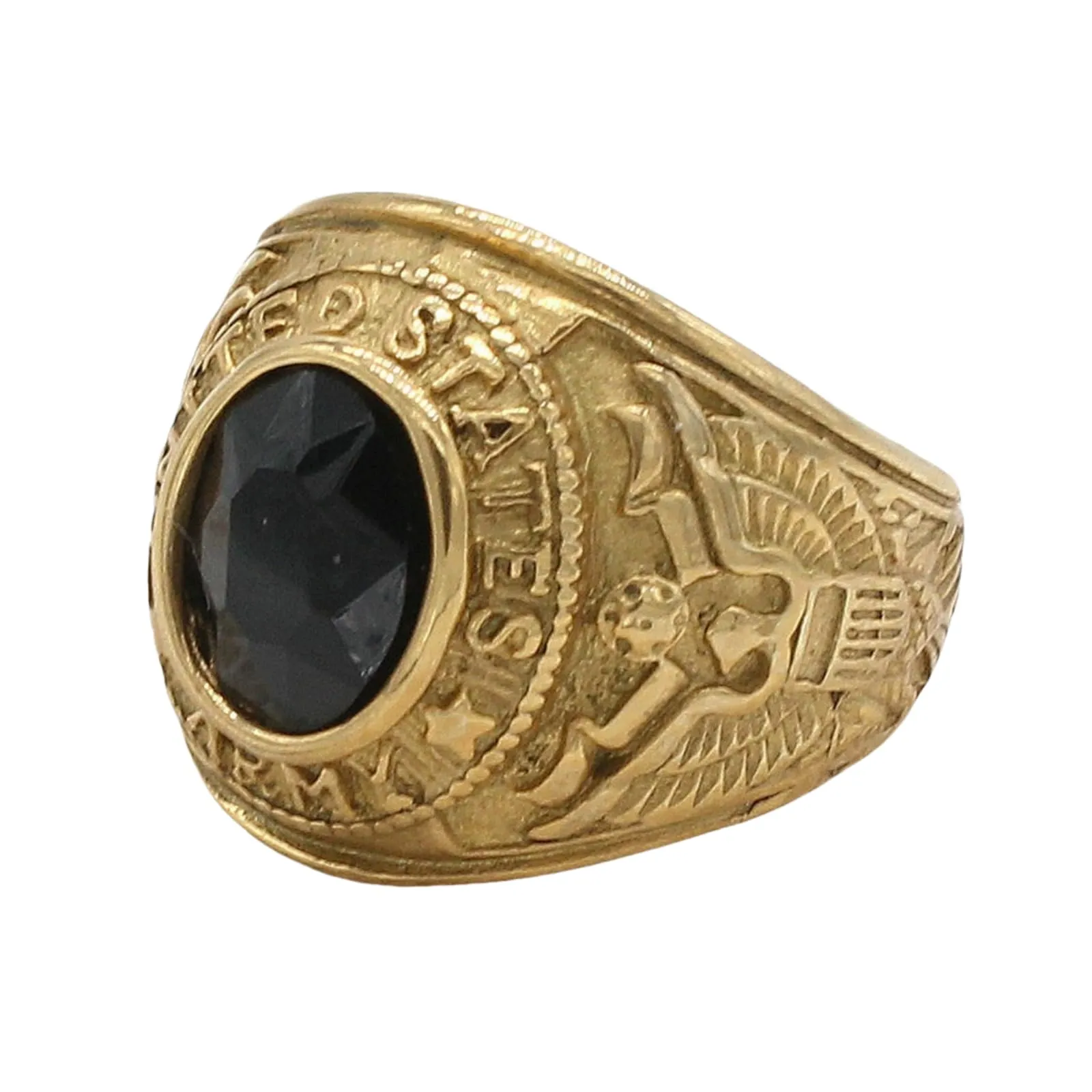 Sumpgle Anello da uomo in acciaio al titanio, stile militare, stile vintage, gioiello tattico per uso quotidiano, 9 - immagine 1