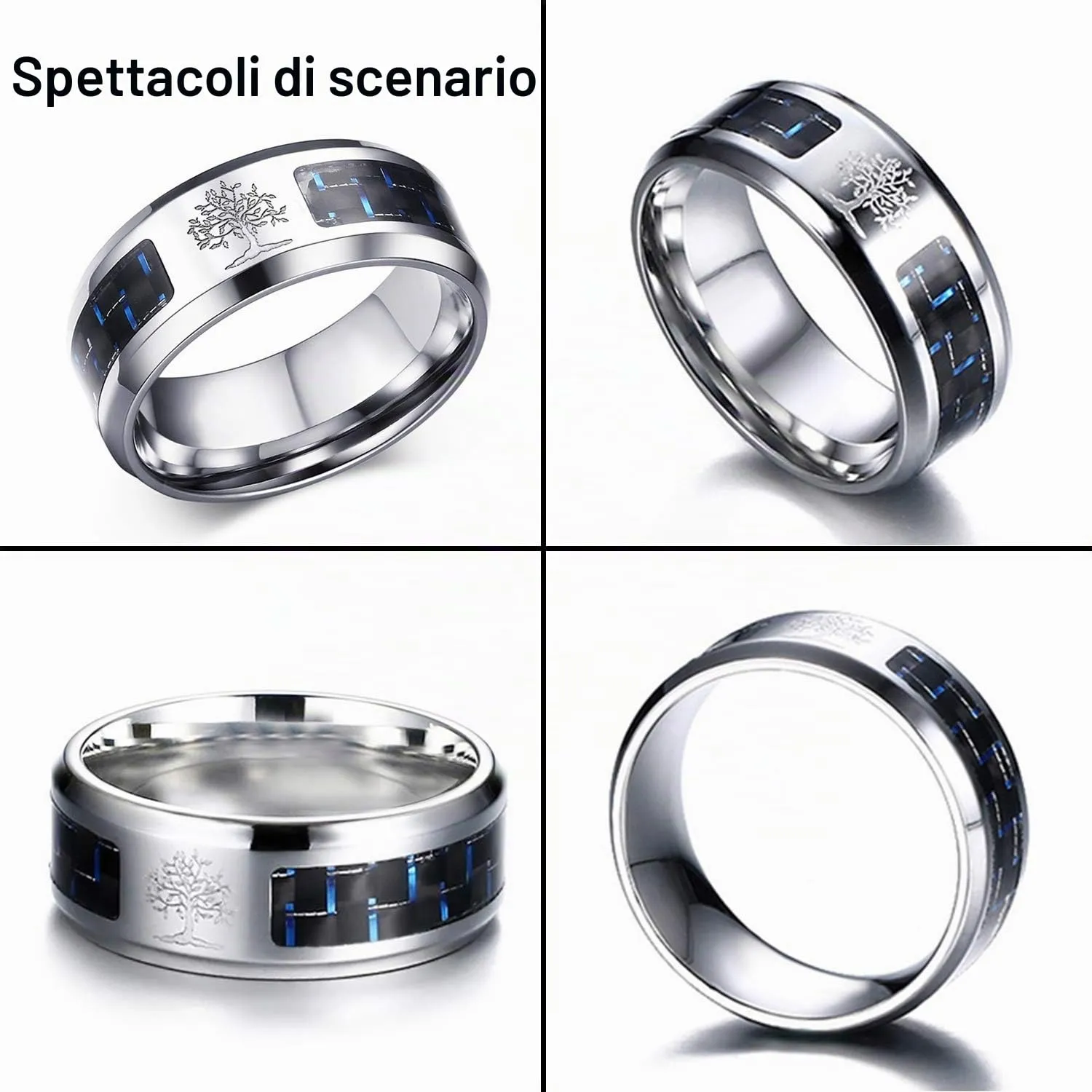 OIDEA Anello da Uomo Albero della Vita - immagine 4