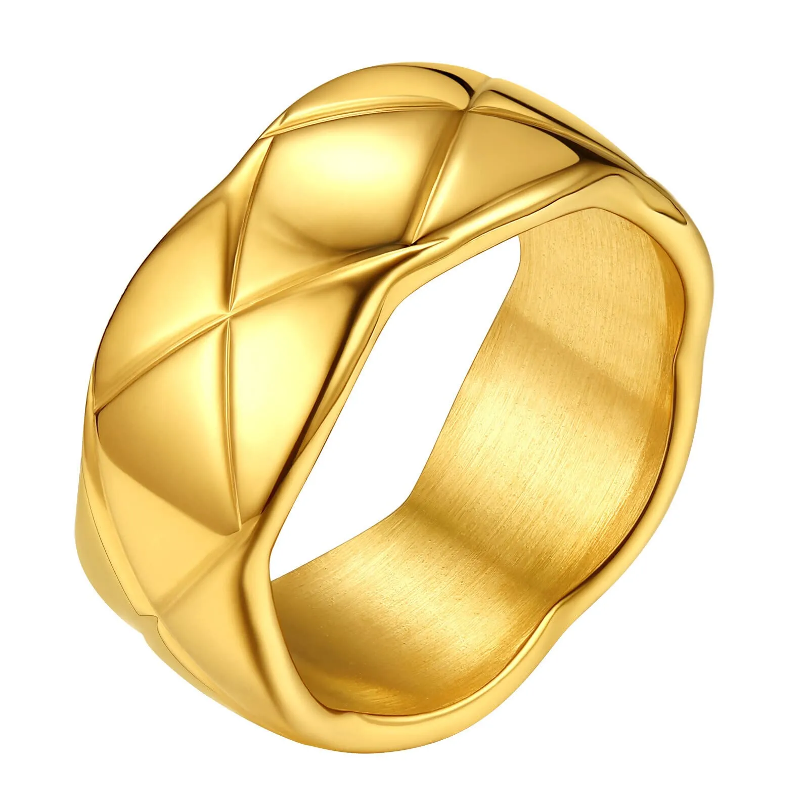 FindChic Anello Uomo Donna Anello Ragazzo Fidanzamento Coppie Catena Pollice Acciaio Inox Ragazza 59 - immagine 1