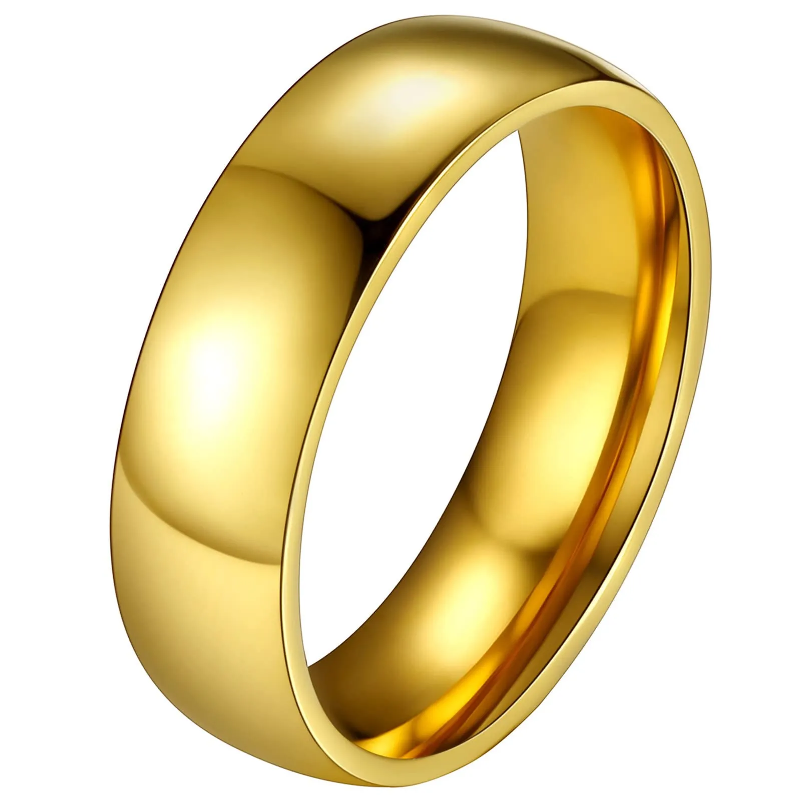 FaithHeart Anello Impilabile Classica per Uomo Donna Larghezza 2/4/6/8 MM Misure Diverse Argento Oro Nero Set di Anelli Fantasia Regalo Compleanno Coppie - immagine 1