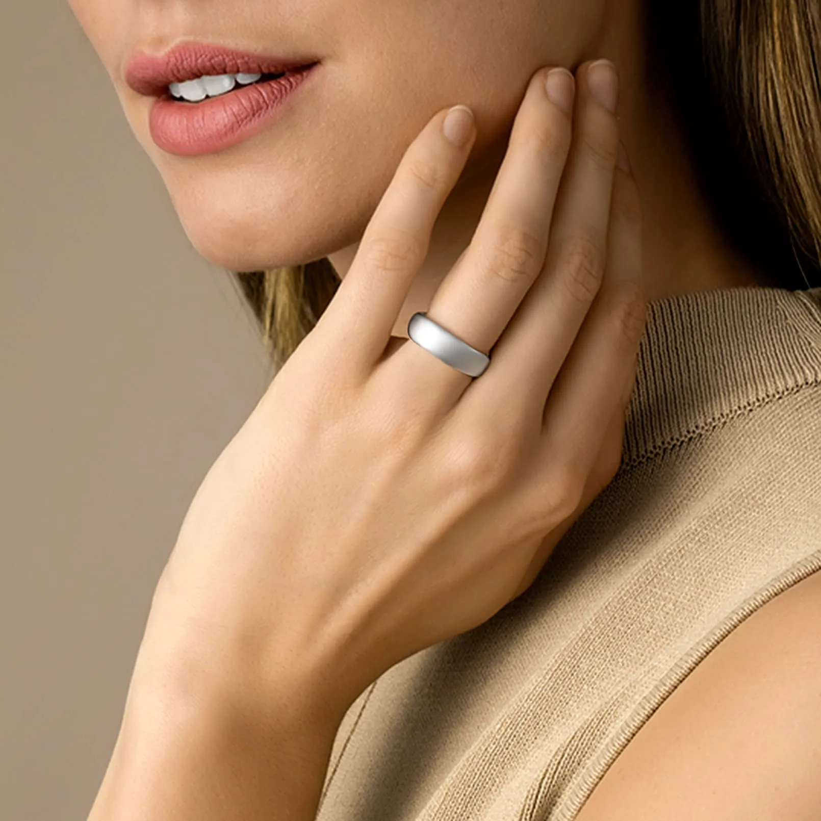 FaithHeart Anello Impilabile Classica per Uomo Donna Larghezza 2/4/6/8 MM Misure Diverse Argento Oro Nero Set di Anelli Fantasia Regalo Compleanno Coppie - immagine 2