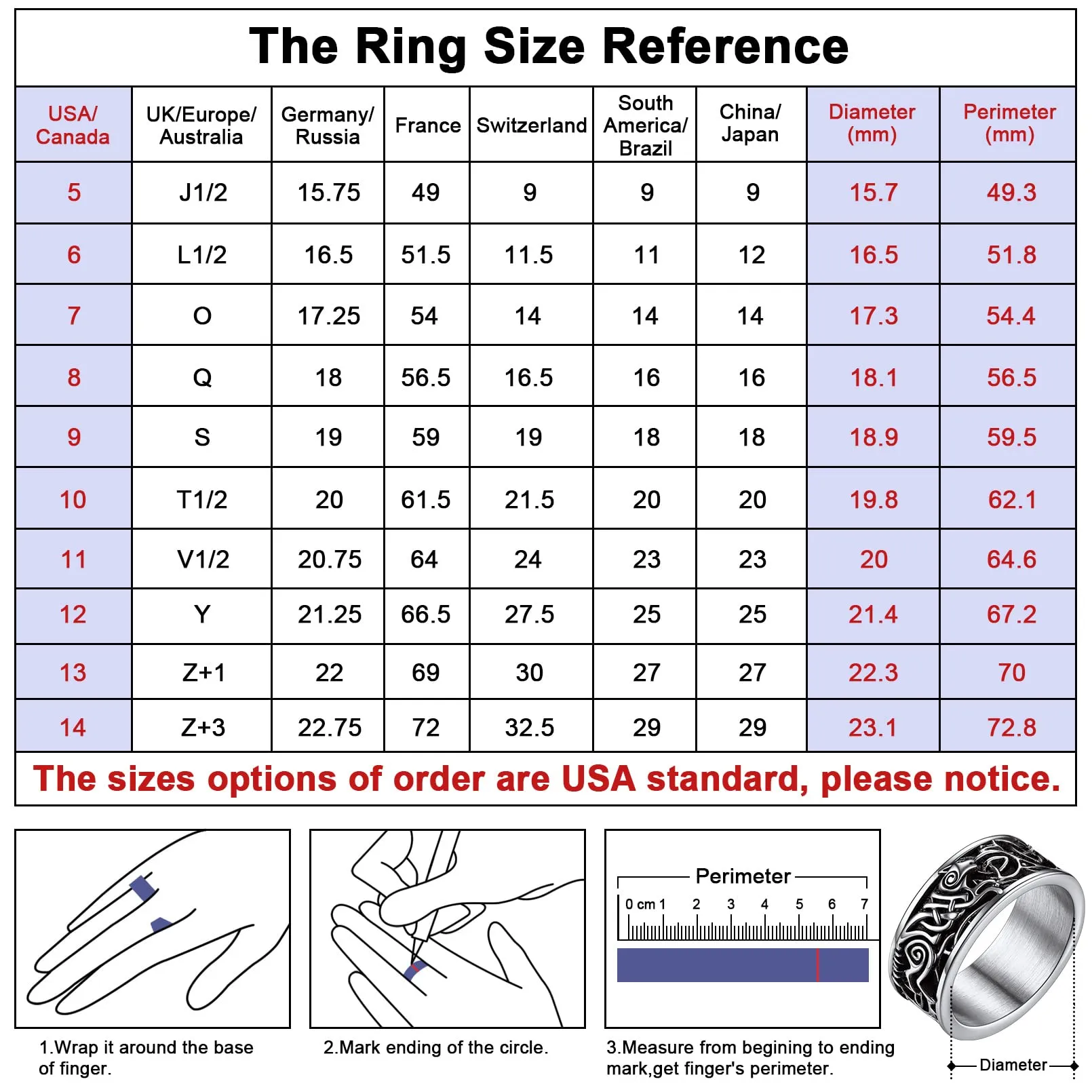 FaithHeart Anello in acciaio inox con testa di lupo peronizzato con anello da dito Rune retrò Viking Wolf con nodo celtico vichingo anello per uomo e uomo, 69, Acciaio inossidabile, Nessuna pietra - immagine 5
