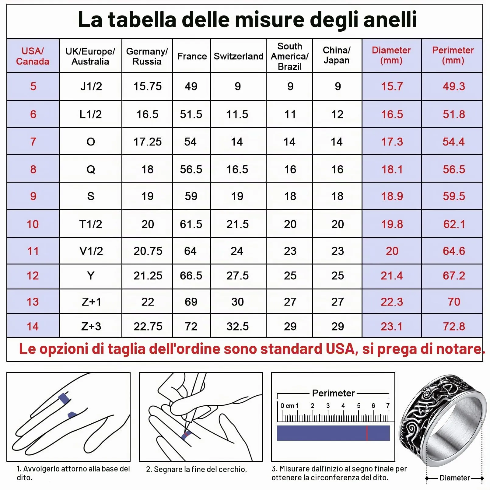 FaithHeart Anello in acciaio inox con testa di lupo peronizzato con anello da dito Rune retrò Viking Wolf con nodo celtico vichingo anello per uomo e uomo, 64, Acciaio inossidabile, Nessuna pietra - immagine 5