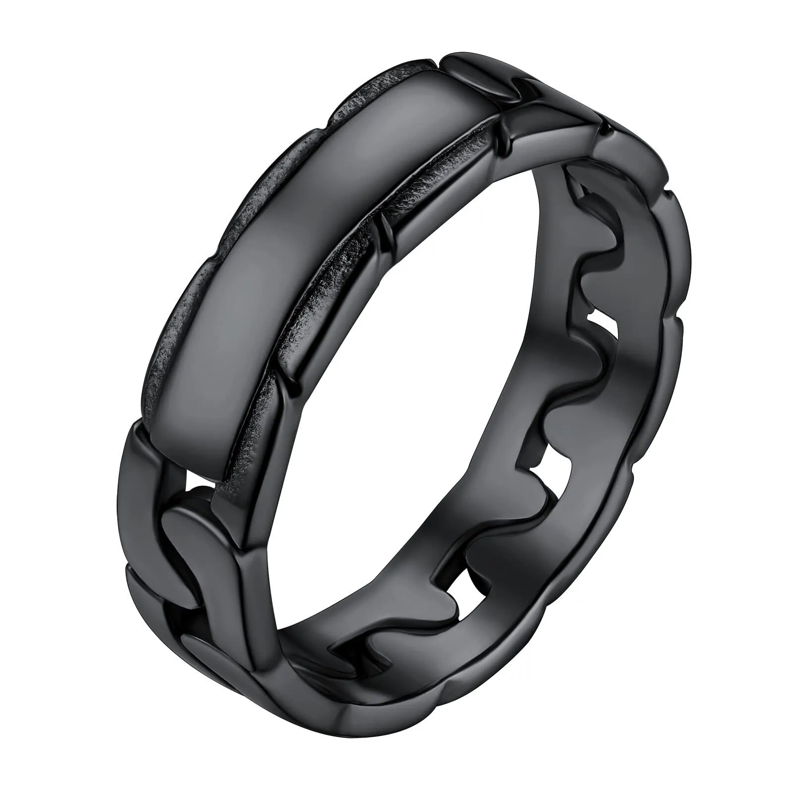 Anello Uomo Donna Ragazzo Fidanzamento Coppie Catena Pollice Acciaio Inox Ragazza 62 - immagine 1