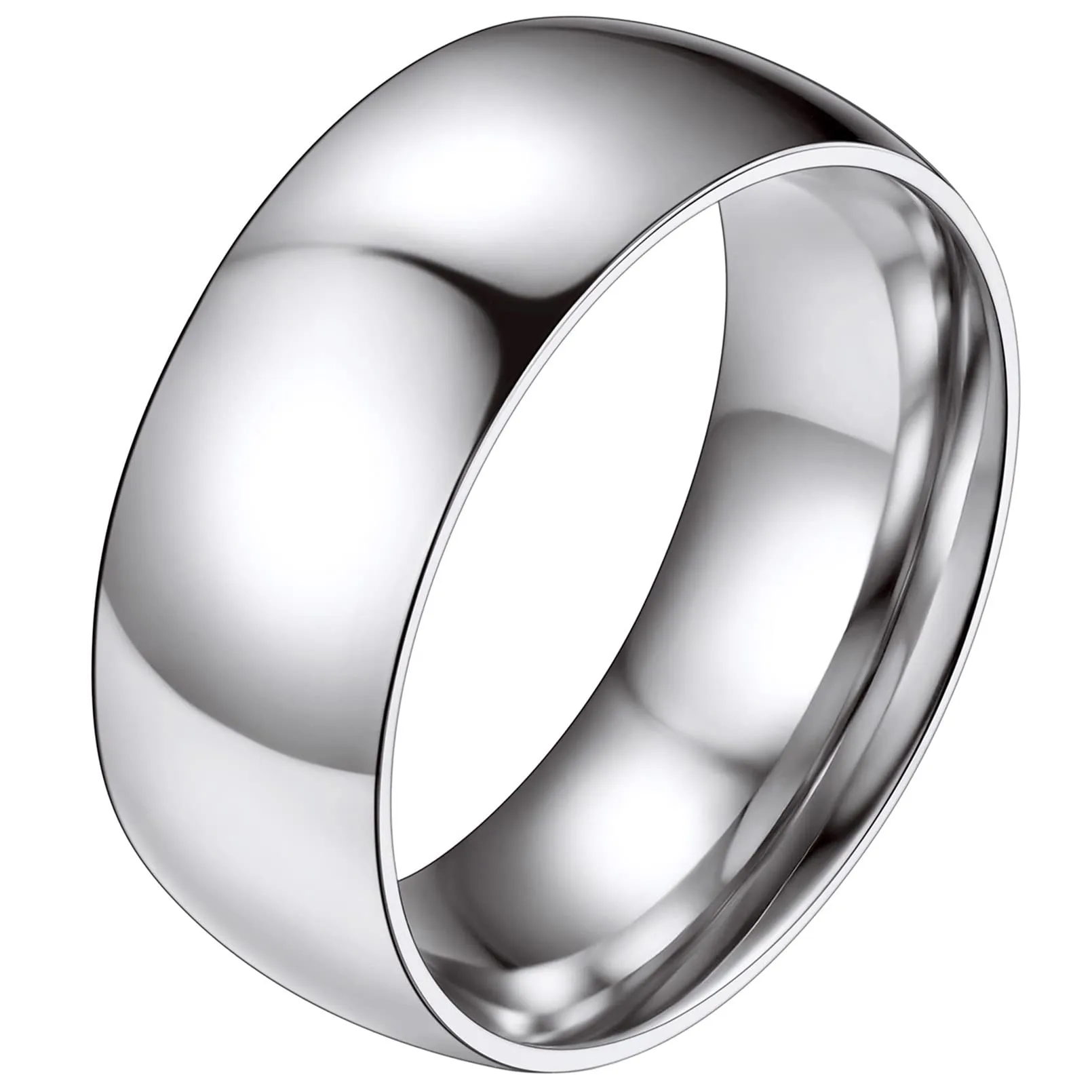 FaithHeart Anello Impilabile Classica per Uomo Donna Larghezza 2/4/6/8 MM Misure Diverse Argento Oro Nero Set di Anelli Fantasia Regalo Compleanno Coppie - immagine 1