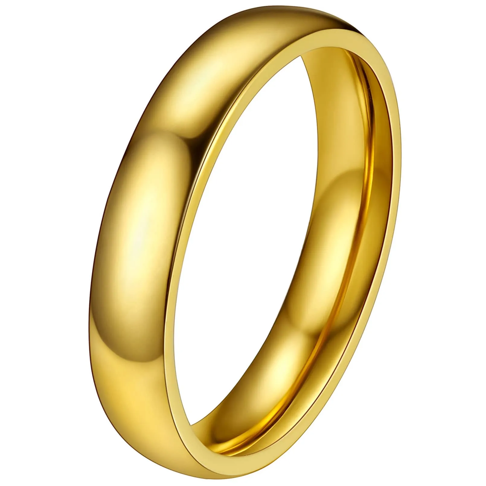 FaithHeart Anello Impilabile Classica per Uomo Donna Larghezza 2/4/6/8 MM Misure Diverse Argento Oro Nero Set di Anelli Fantasia Regalo Compleanno Coppie - immagine 1