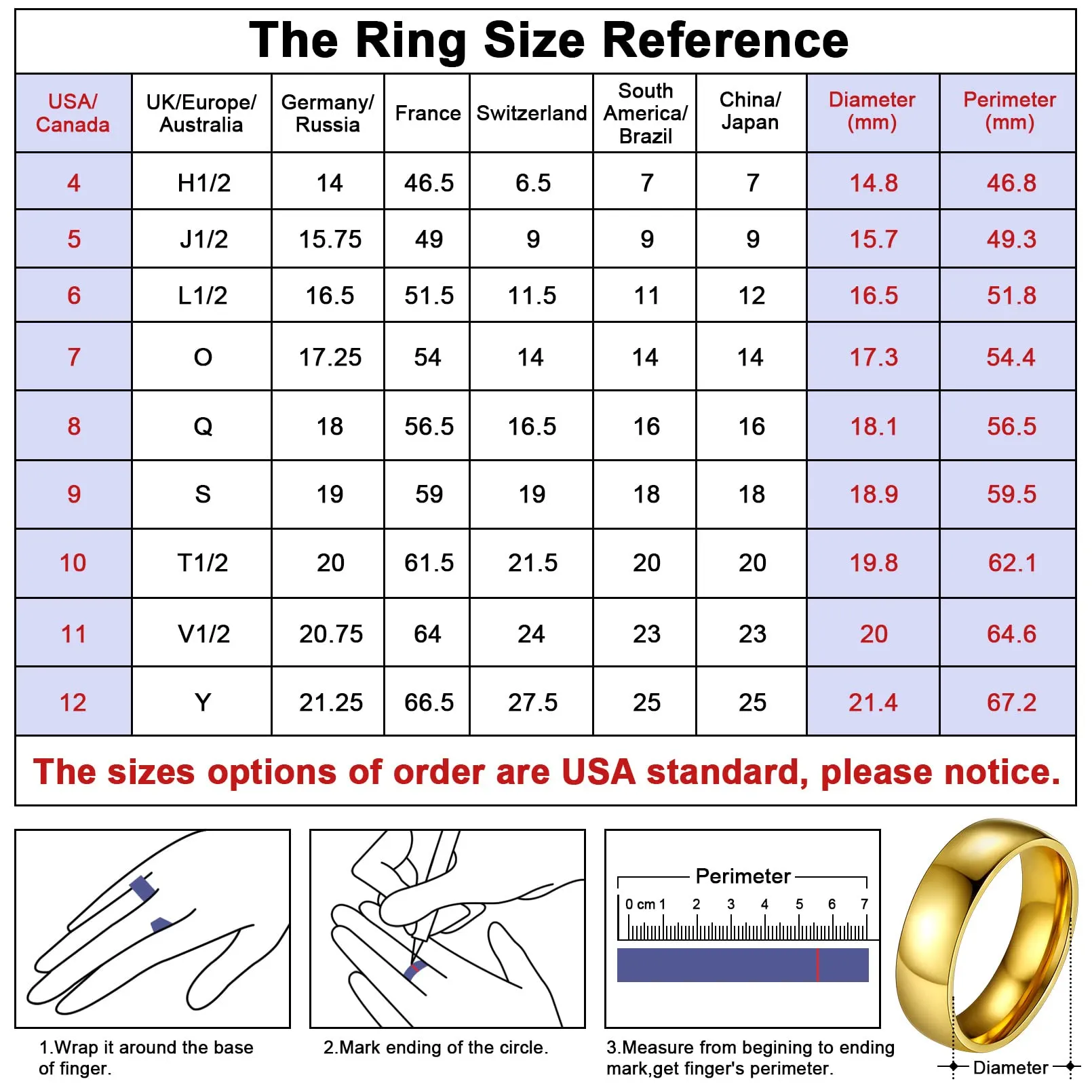 FaithHeart Anello Impilabile Classica per Uomo Donna Larghezza 2/4/6/8 MM Misure Diverse Argento Oro Nero Set di Anelli Fantasia Regalo Compleanno Coppie - immagine 4