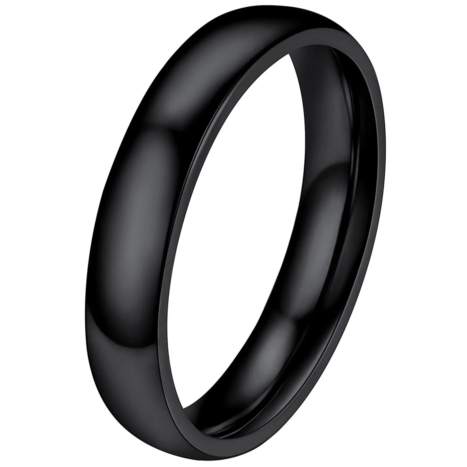FaithHeart Anello Impilabile Classica per Uomo Donna Larghezza 2/4/6/8 MM Misure Diverse Argento Oro Nero Set di Anelli Fantasia Regalo Compleanno Coppie - immagine 1