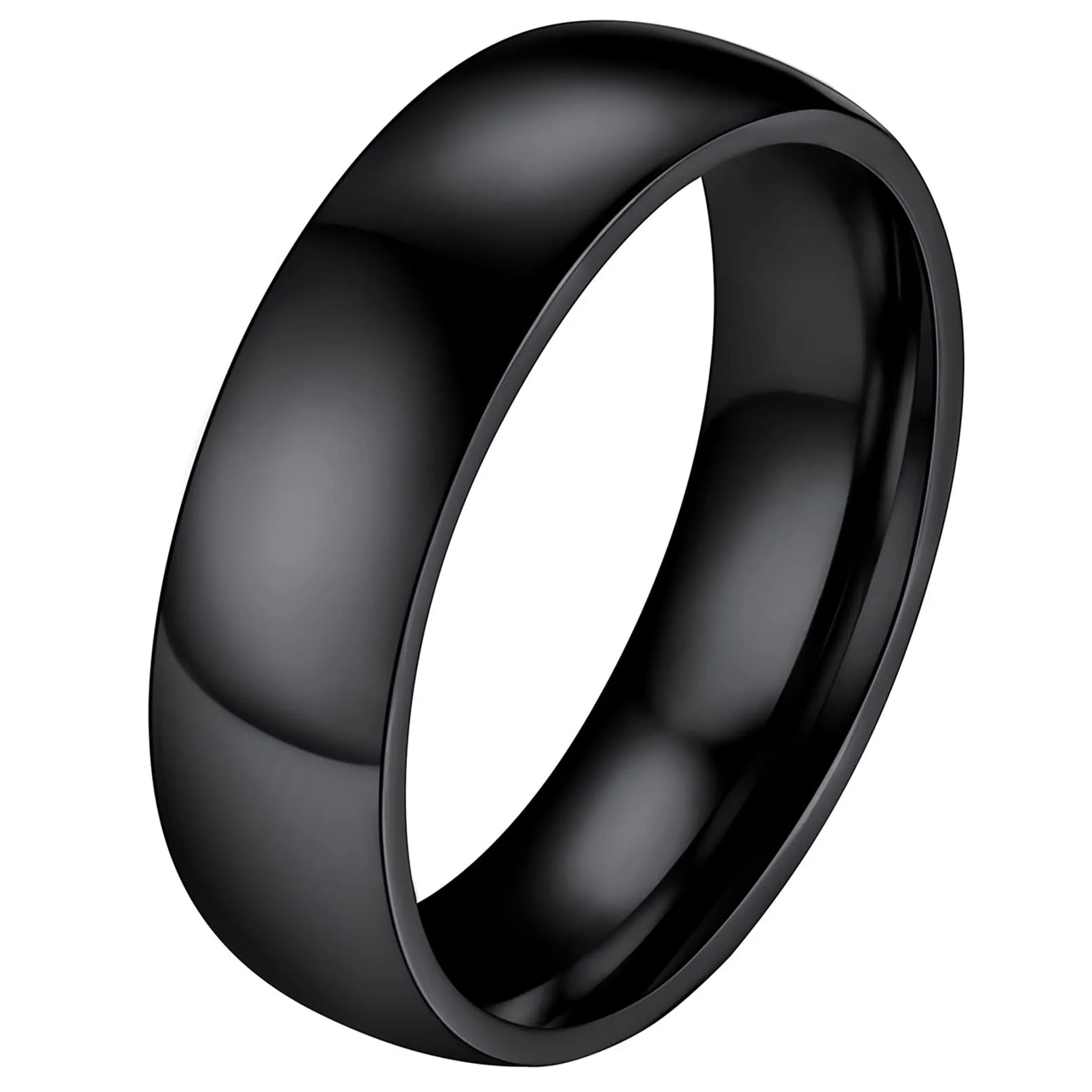 FaithHeart Anello Impilabile Classica per Uomo Donna Larghezza 2/4/6/8 MM Misure Diverse Argento Oro Nero Set di Anelli Fantasia Regalo Compleanno Coppie - immagine 1