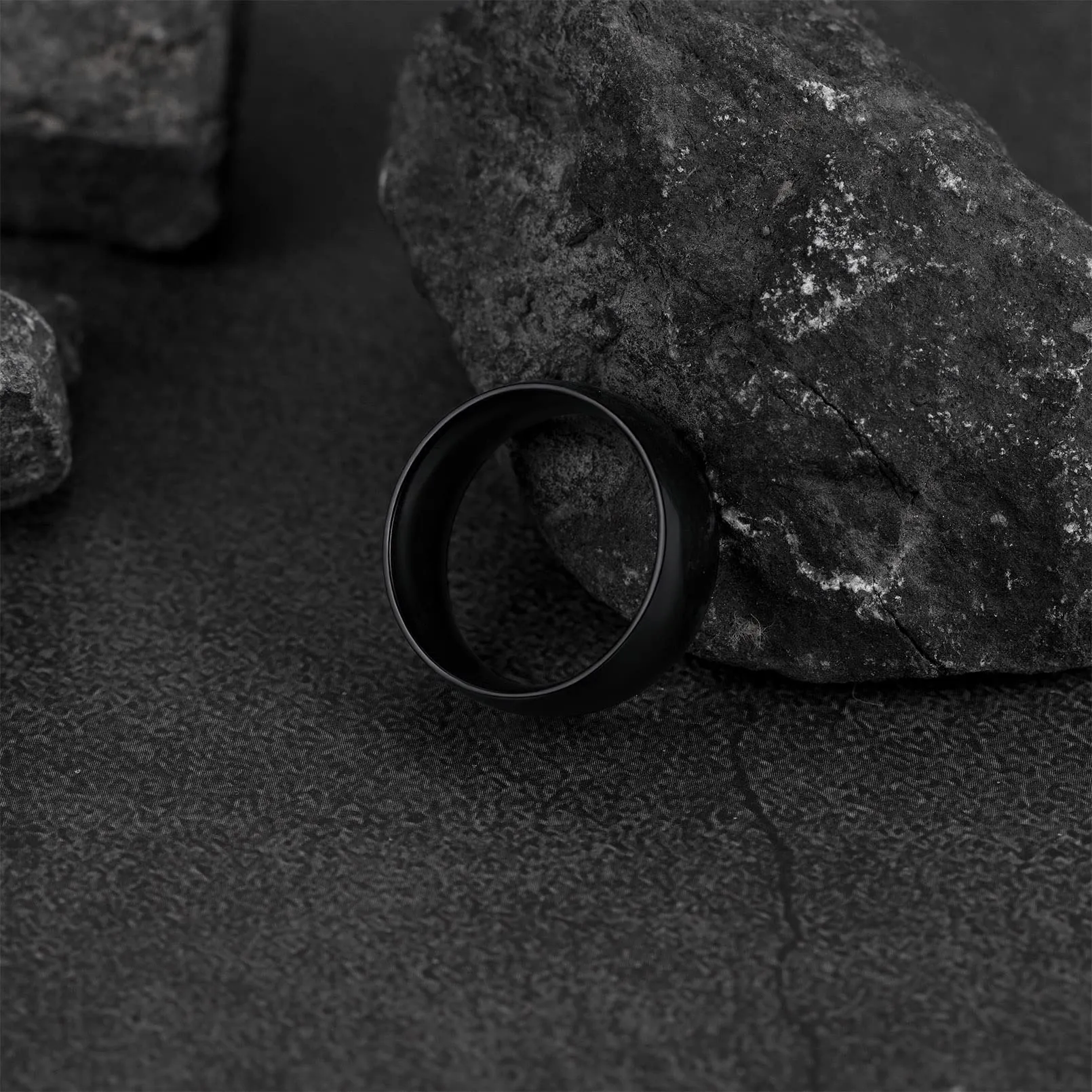 FaithHeart Anello Impilabile Classica per Uomo Donna Larghezza 2/4/6/8 MM Misure Diverse Argento Oro Nero Set di Anelli Fantasia Regalo Compleanno Coppie - immagine 8