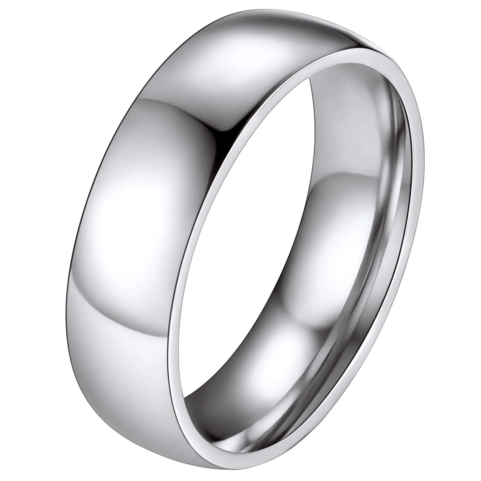 FaithHeart Anello Impilabile Classica per Uomo Donna Larghezza 2/4/6/8 MM Misure Diverse Argento Oro Nero Set di Anelli Fantasia Regalo Compleanno Coppie - immagine 1