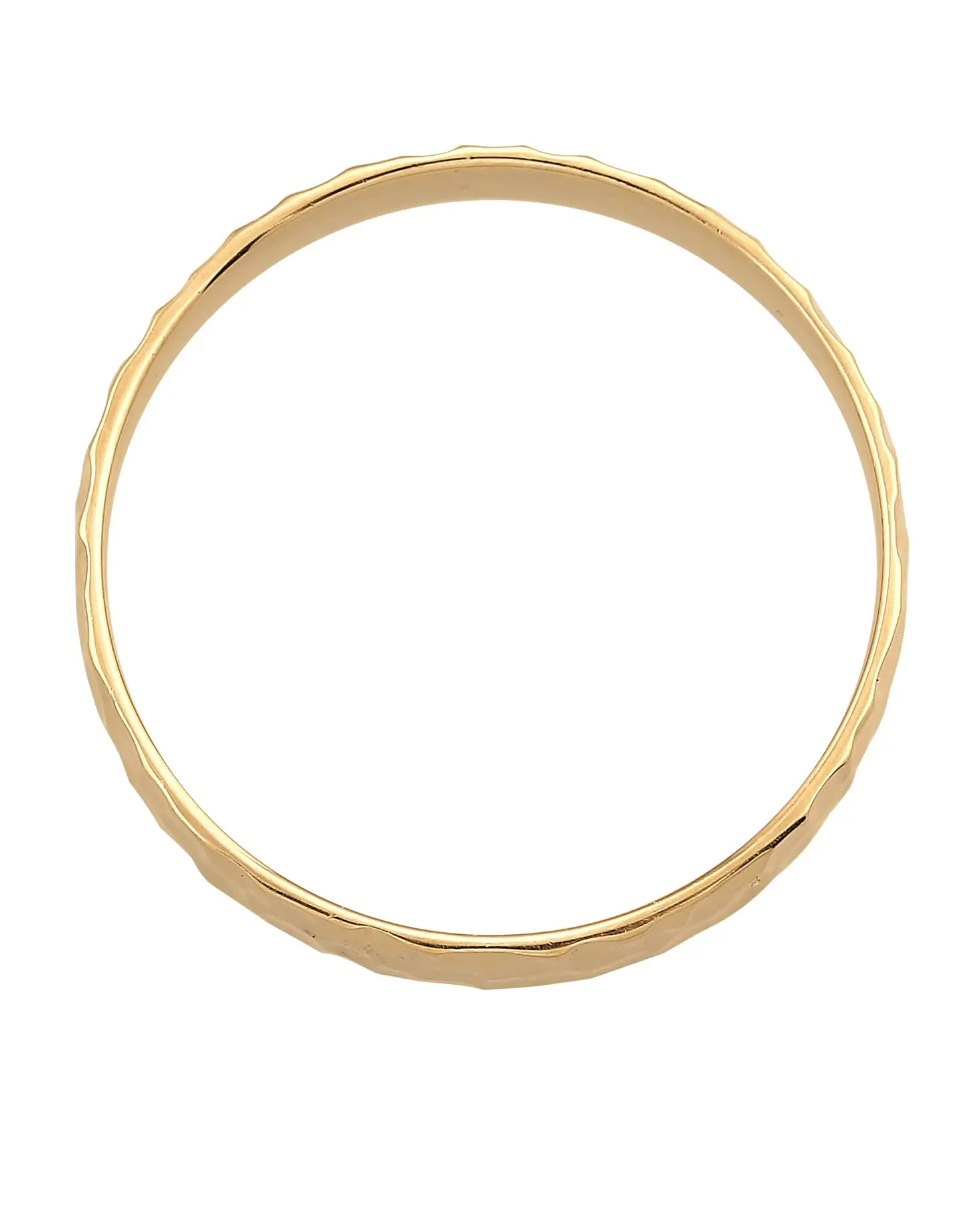 Kuzzoi Anello da uomo (4 mm) realizzato a mano, in argento sterling 925 placcato oro, anello di fidanzamento, anello dell'amicizia, anello oro martellato - immagine 3