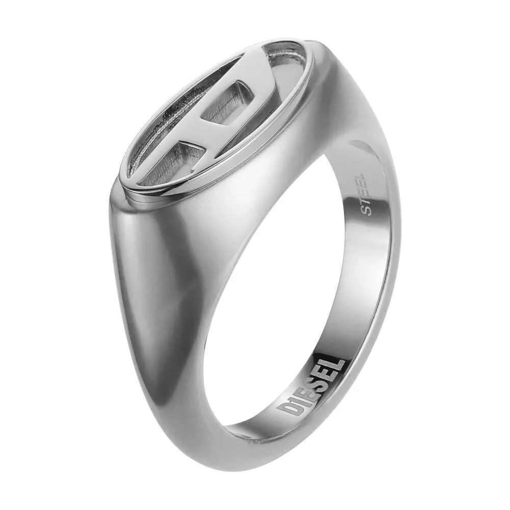 Diesel Anello da uomo in acciaio inox, DX14750407, Acciaio inossidabile, Nessuna pietra preziosa, Tono argento - immagine 3