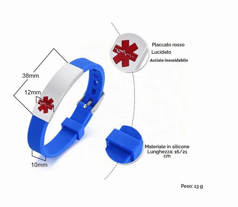 Vnox Braccialetto Regolabile in Silicone Personalizzato in Acciaio Inossidabile per Bracciali in Silicone,Inciso Gratuitamente - immagine 2