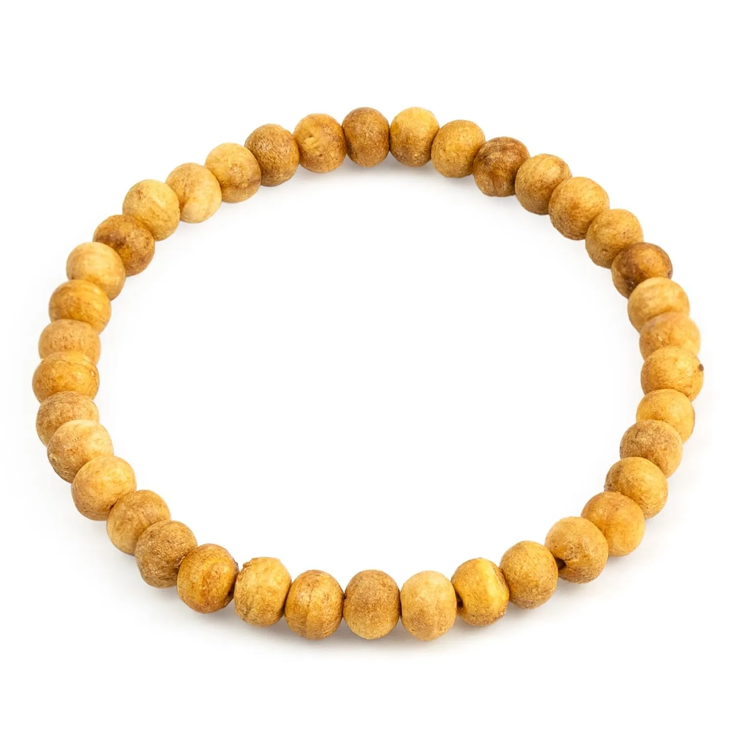 MUT22 Braccialetto di Palo Santo, Gioielleria Sacra con Proprietà di Aromaterapia e Protezione (Braccialetto 6 mm) - immagine 1
