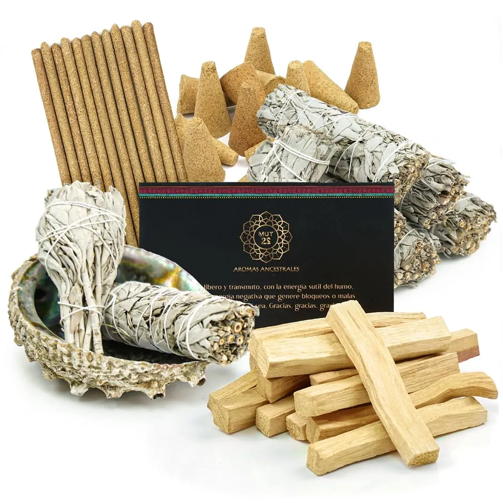 MUT22 Braccialetto di Palo Santo, Gioielleria Sacra con Proprietà di Aromaterapia e Protezione (Braccialetto 6 mm) - immagine 8